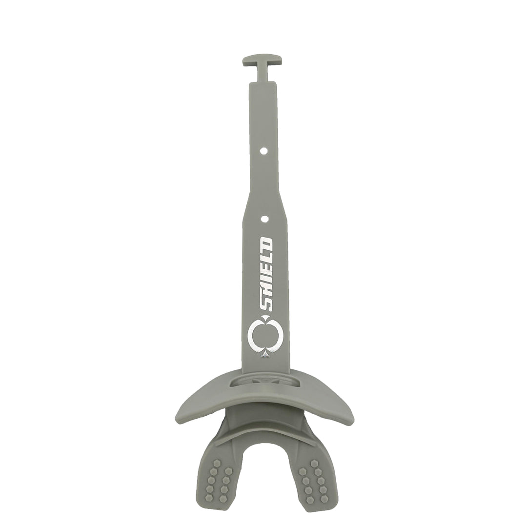 O Shield Striker Series Football Mouthguard- Grey/ Silver