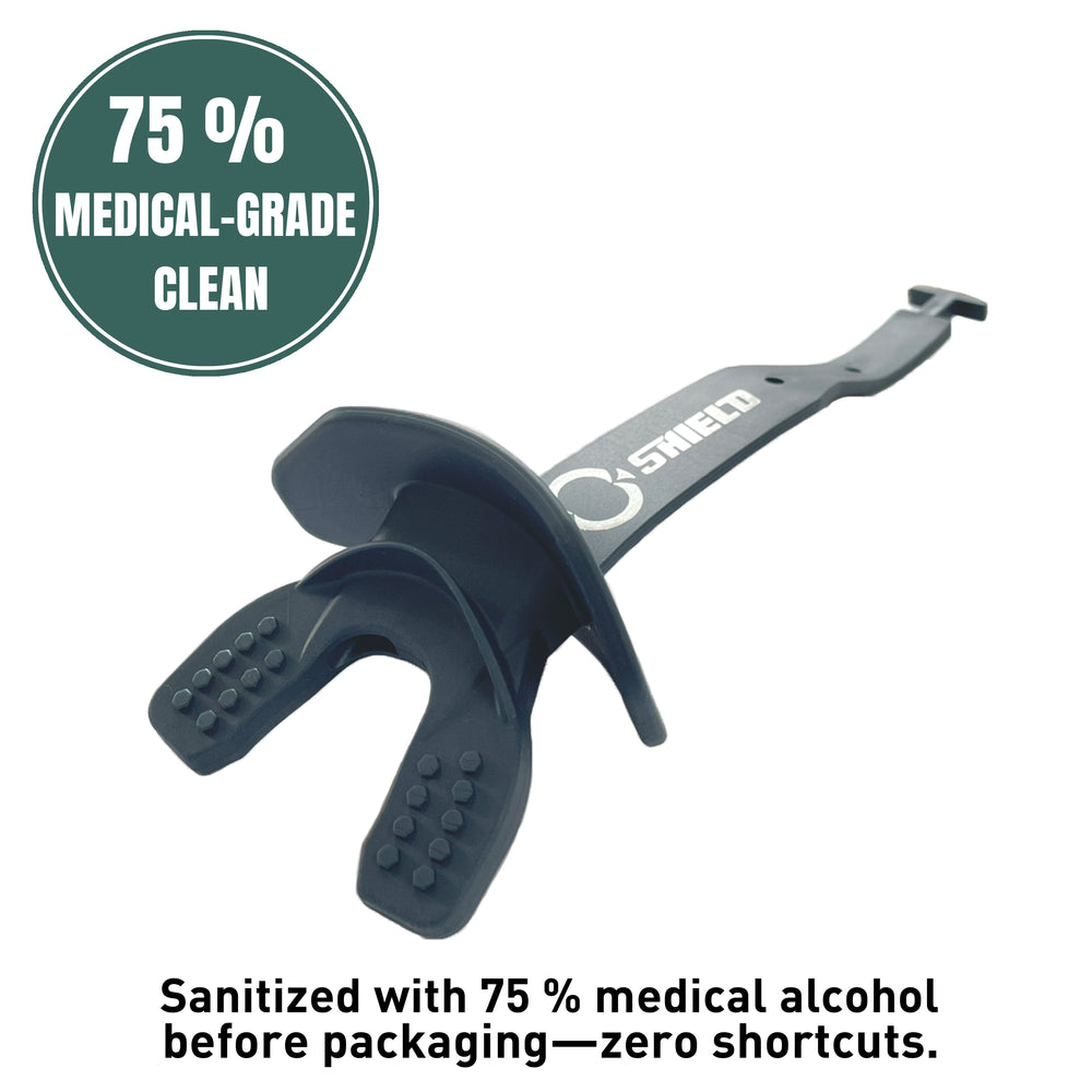 O Shield Striker Series Football Mouthguard- Navy Blue