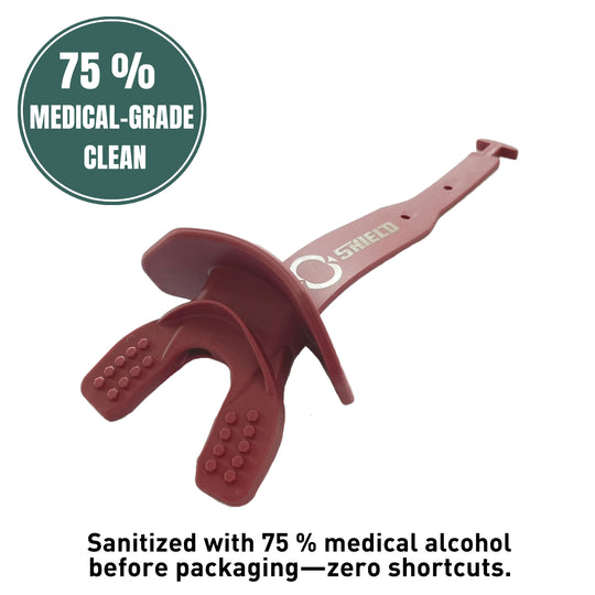 O Shield Striker Series Football Mouthguard- Maroon