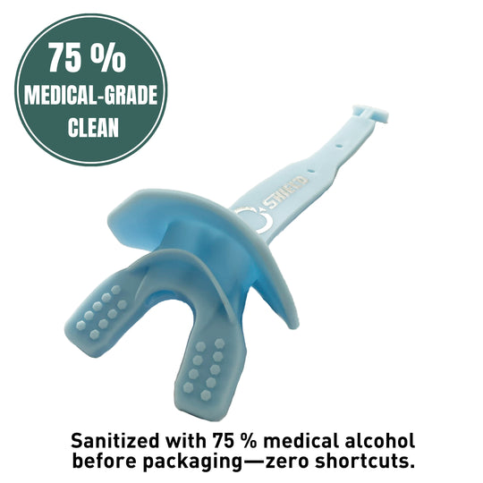 O Shield Striker Series Football Mouthguard- Columbia Blue