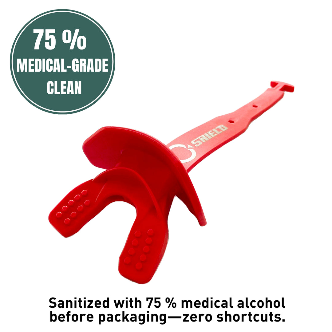 O Shield Striker Series Football Mouthguard- Red