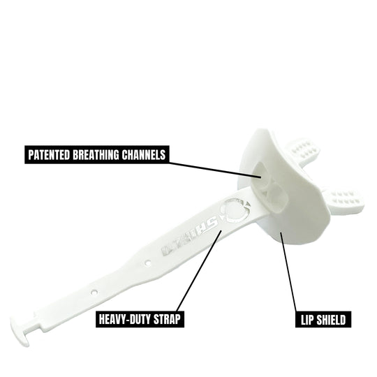 O Shield Striker Series Football Mouthguard- White