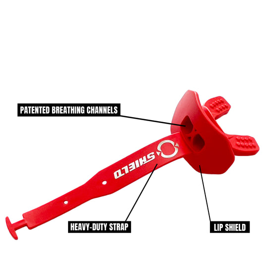 O Shield Striker Series Football Mouthguard- Red