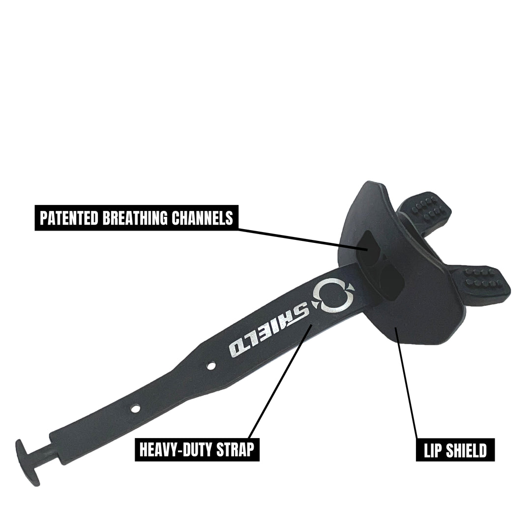 O Shield Striker Series Football Mouthguard- Black