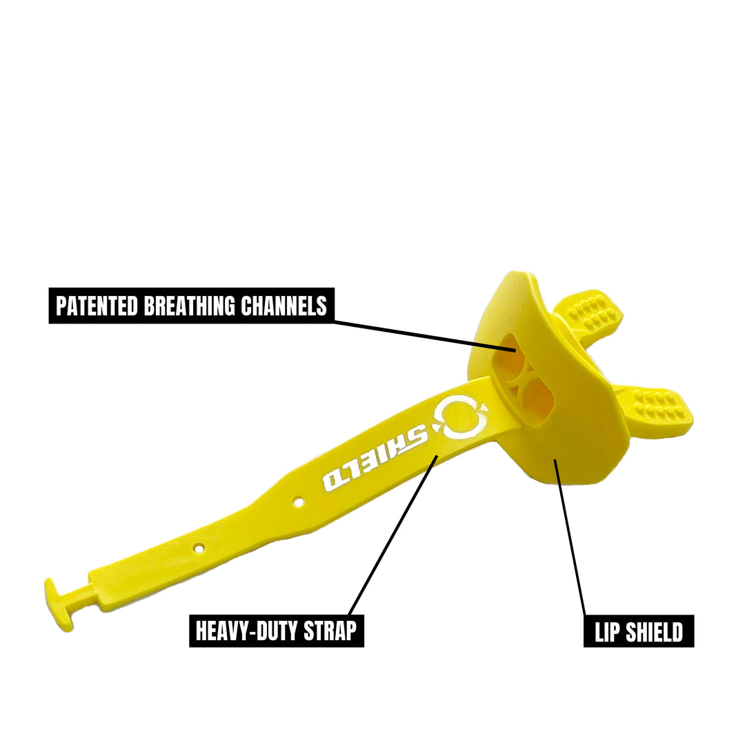 O Shield Striker Series Football Mouthguard- Yellow / Gold