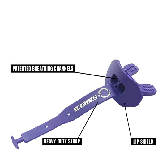 O Shield Striker Series Football Mouthguard- Purple