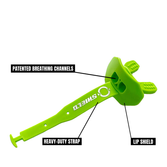 O Shield Striker Series Football Mouthguard- Slime Green