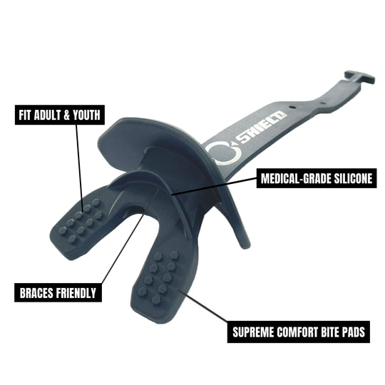 O Shield Striker Series Football Mouthguard- Navy Blue