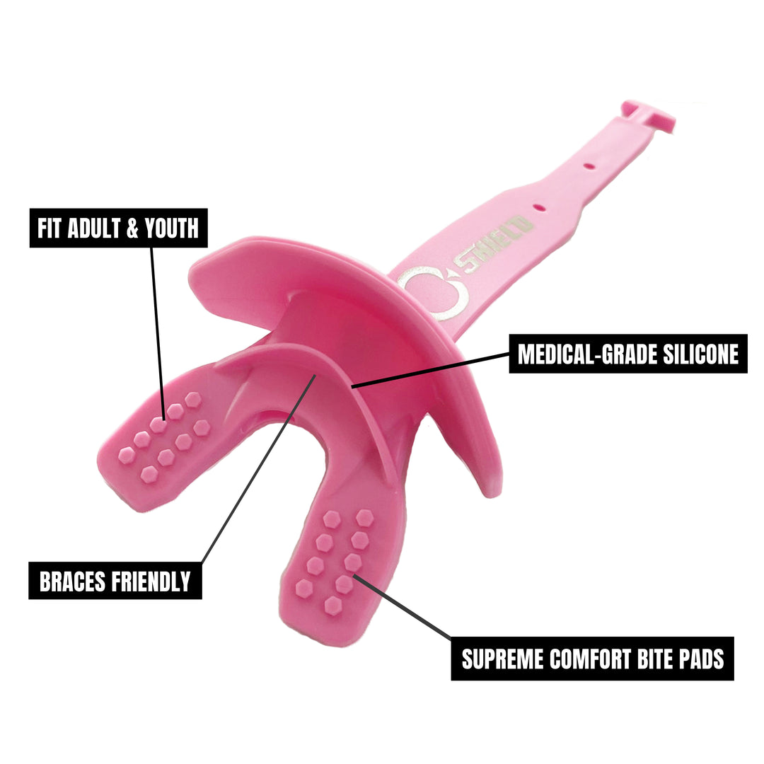 O Shield Striker Series Football Mouthguard- Pink