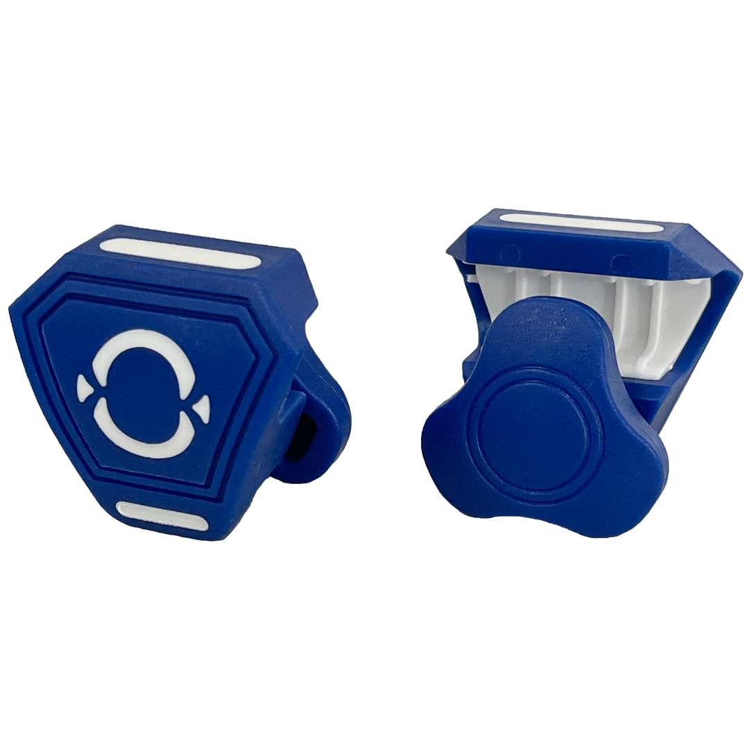 demensions of adult football helmet visor clips O Shield Football Visor Clips- Royal Blue – O SHIELD SPORTS