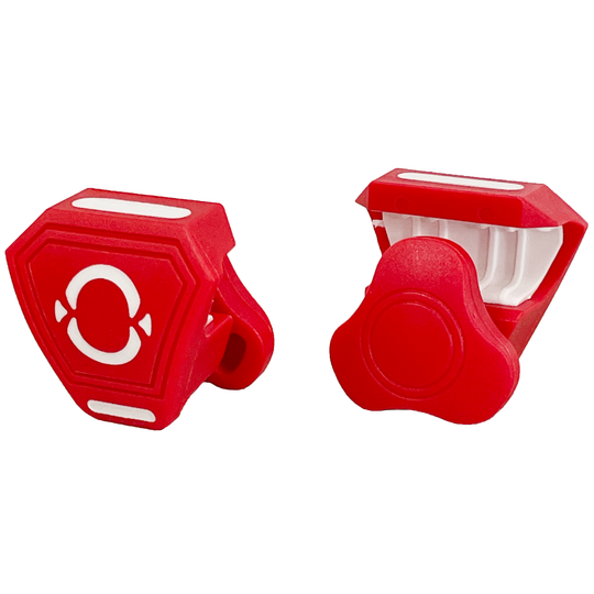 O Shield Football Visor Clips- Red