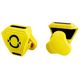 O Shield Football Visor Clips- Yellow / Gold