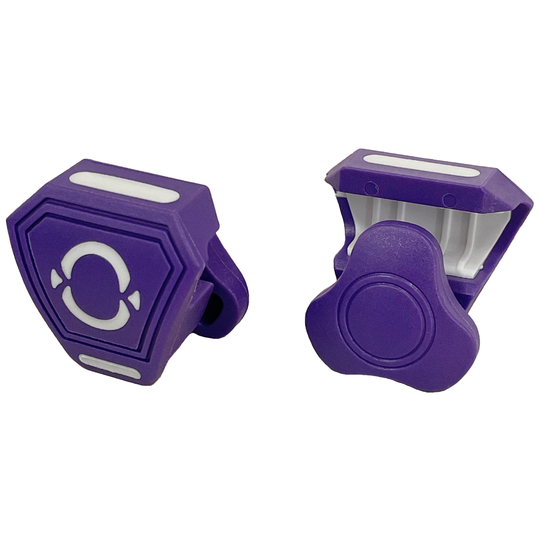 O Shield Football Visor Clips- Purple