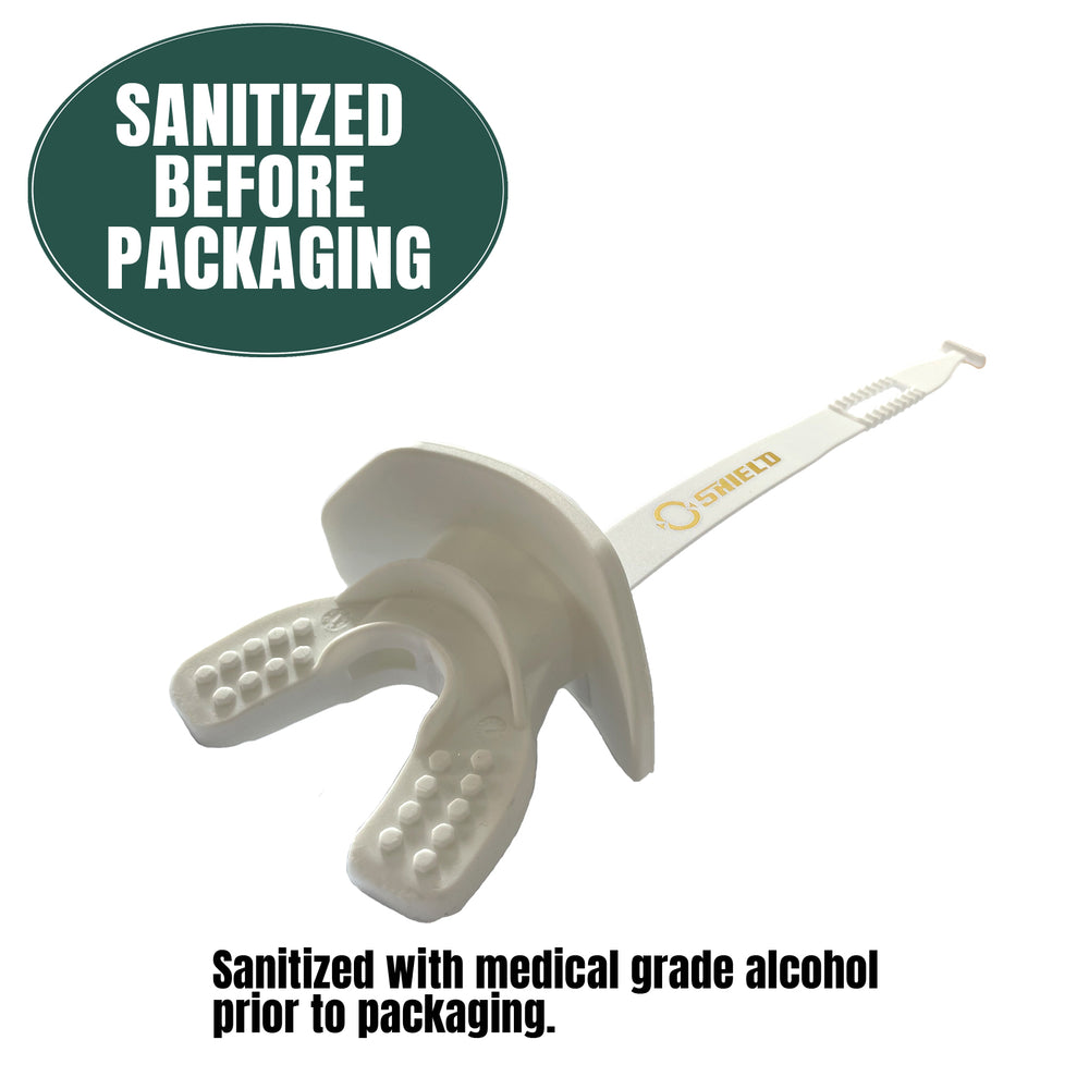 O Shield Vortex Series Football Mouthguard- PSALMS 23:1 White