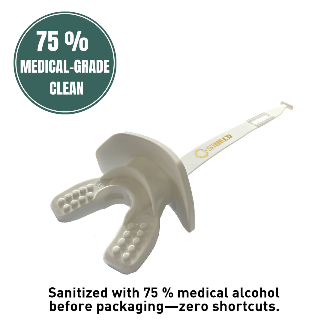 O Shield Vortex Series Football Mouthguard- Cross White