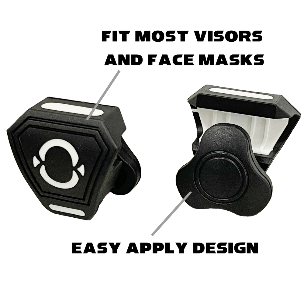 O Shield Football Visor Clips- Black