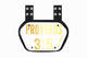 O Shield PROVERBS 3:5 Gold Chrome Football Back Plate – White