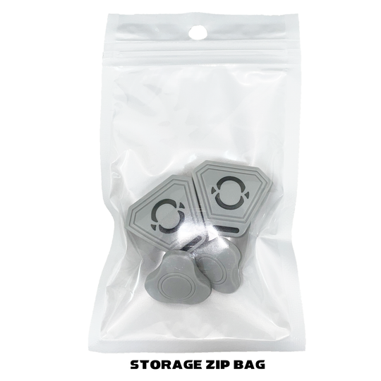 O Shield Football Visor Clips- Gray / Silver