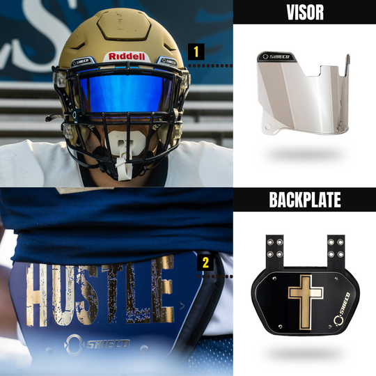 O Shield Football Visor- Clear
