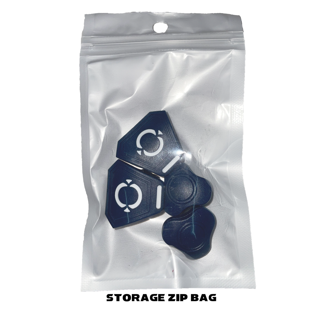 O Shield Football Visor Clips- Navy Blue