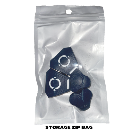 O Shield Football Visor Clips- Navy Blue