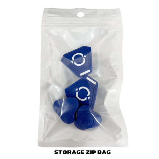 O Shield Football Visor Clips- Royal Blue