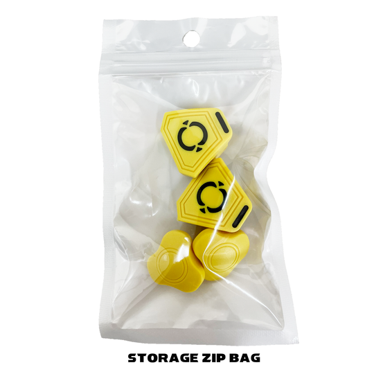 O Shield Football Visor Clips- Yellow / Gold