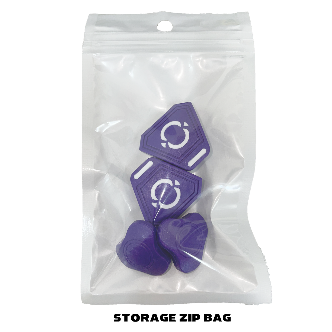 O Shield Football Visor Clips- Purple