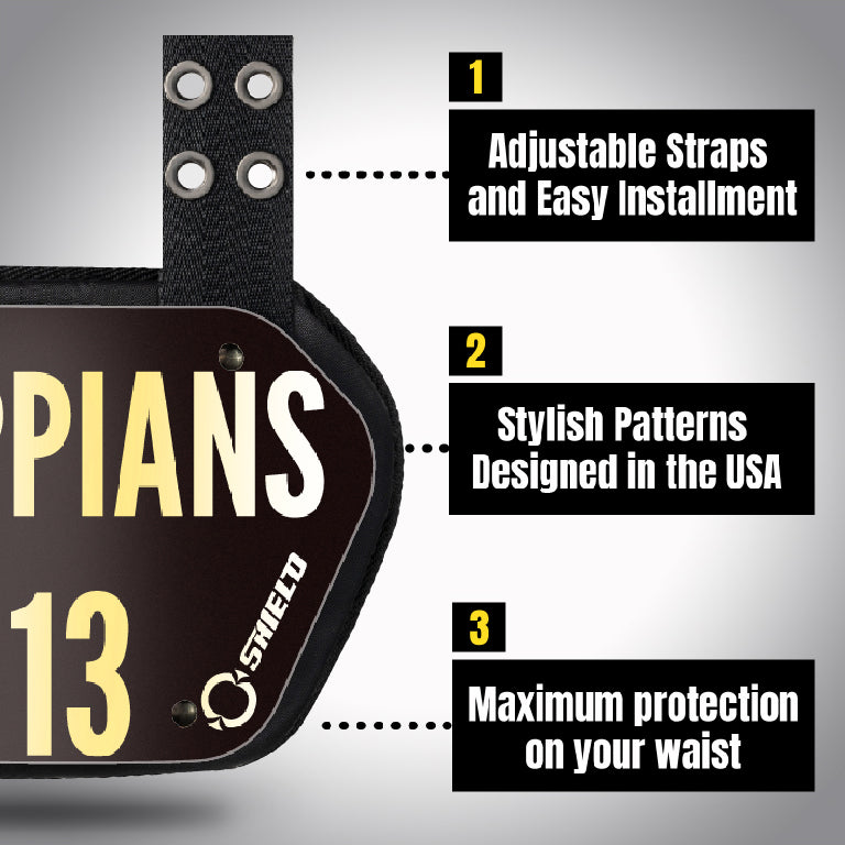 O Shield Football Back Plate, Back Plate Football, Professional Stylish Ergonomic Fasion