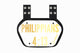 O Shield PHILIPPIANS 4:13 Gold Chrome Football Back Plate – White