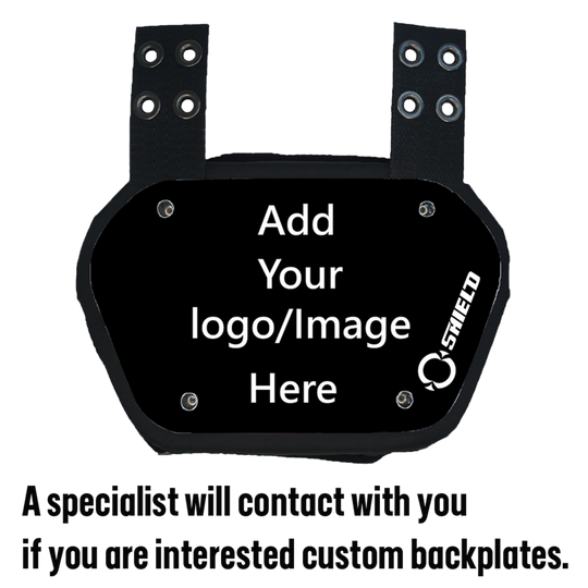 12 Pcs O Shield Team Custom Unique Style Personalized Backplate Football Rear Protector for Football Players, Football Team, Universal Fit