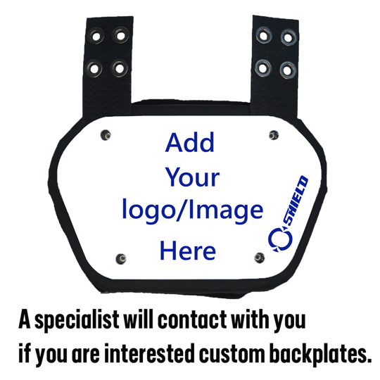 12 Pcs O Shield Team Custom Unique Style Personalized Backplate Football Rear Protector for Football Players, Football Team, Universal Fit