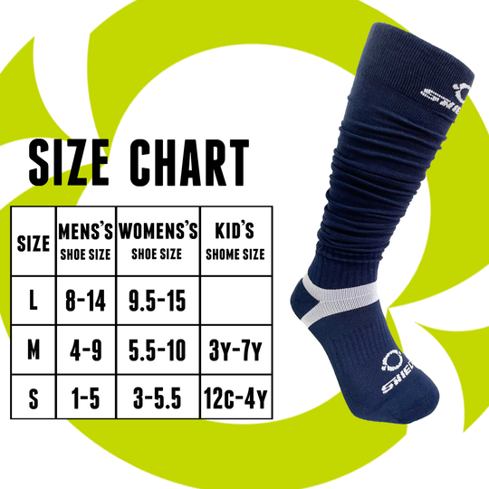 O Shield Football Scrunch Socks- Navy