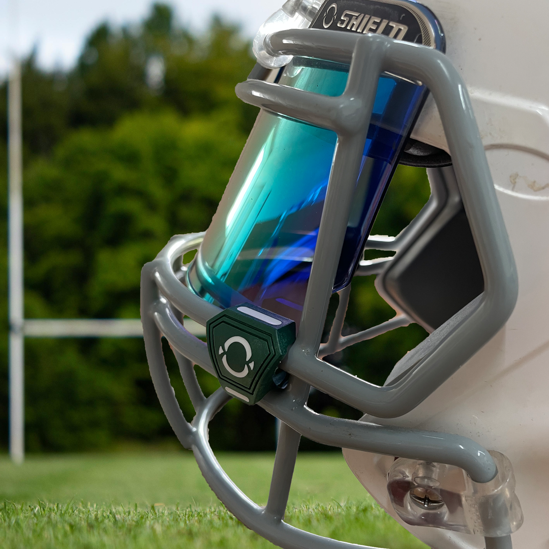 O Shield Football Visor Clips- Dark Green