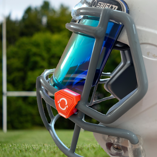 O Shield Football Visor Clips- Orange