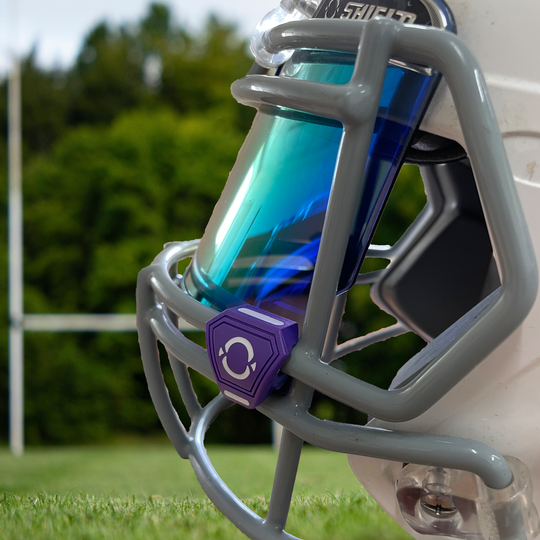 O Shield Football Visor Clips- Purple