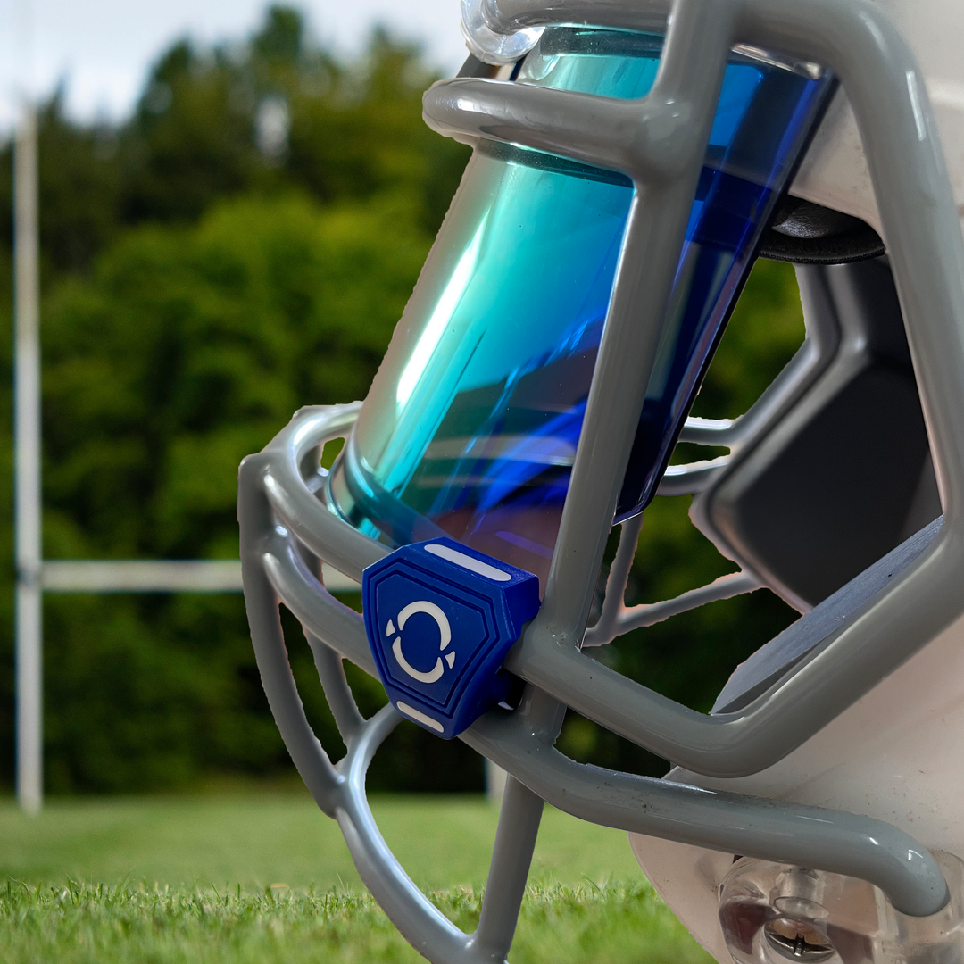 O Shield Football Visor Clips- Royal Blue