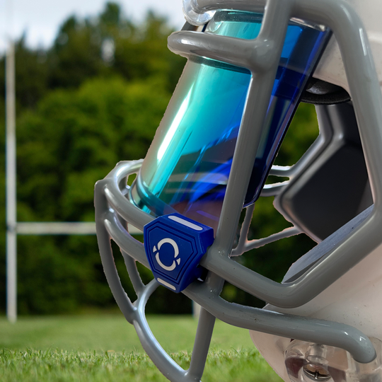 O Shield Football Visor Clips- Royal Blue