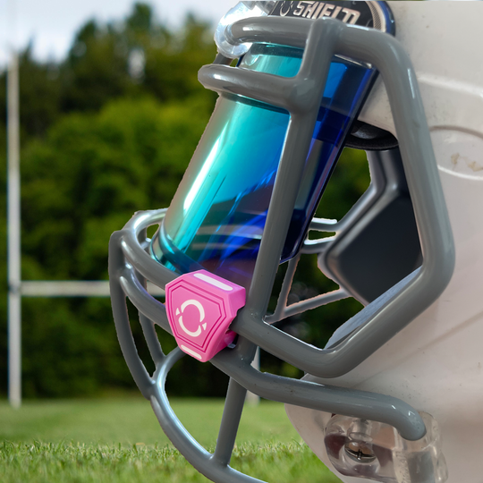 O Shield Football Visor Clips- Pink