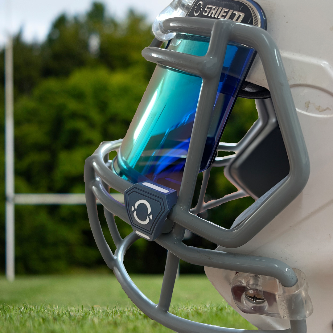 O Shield Football Visor Clips- Navy Blue