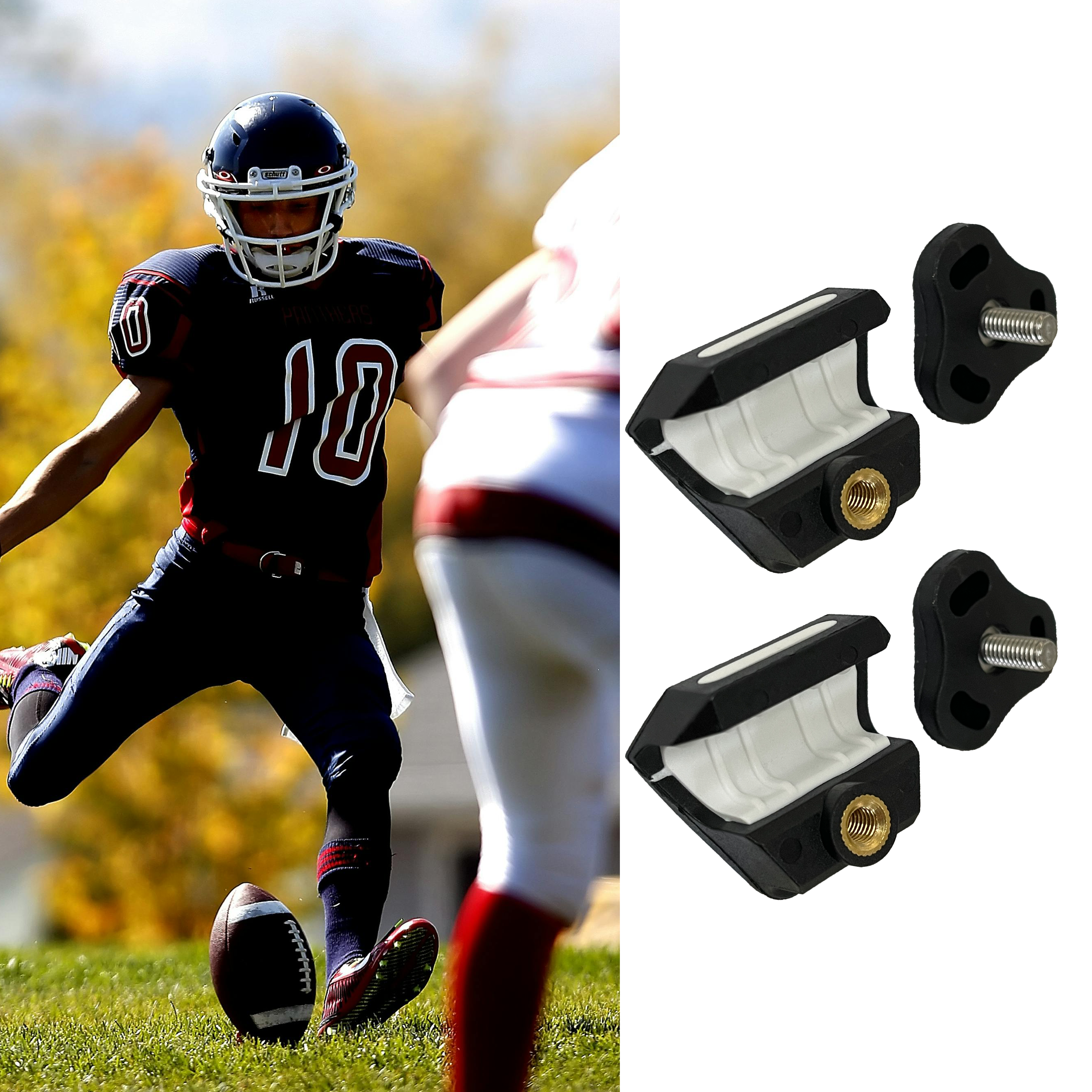 O Shield Football Visor Clips- Black – O SHIELD SPORTS