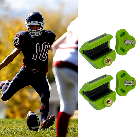 O Shield Football Visor Clips- Slime Green
