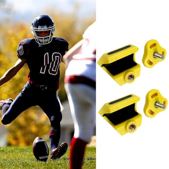 O Shield Football Visor Clips- Yellow / Gold