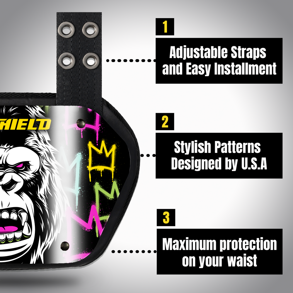‎O Shield Gorilla Football Back plate, Backplate football, Wild Series, Animal Series