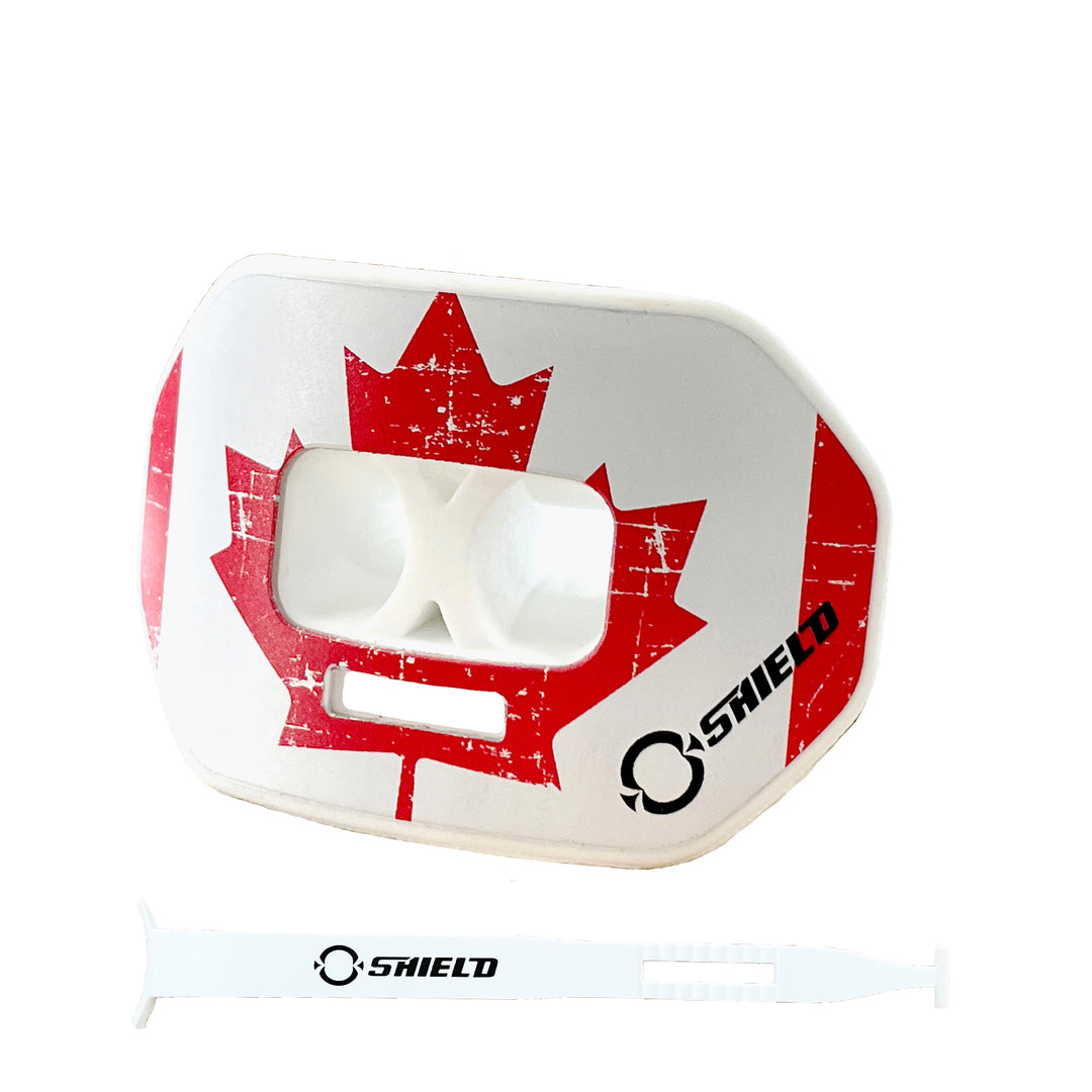 O Shield Vortex Series Football Mouthguard- Canada Flag