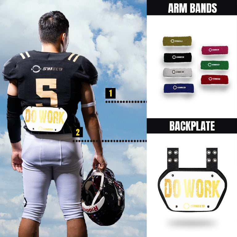 O Shield Football Back Plate, Back Plate Football, Professional Stylish Ergonomic Fasion