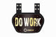 O Shield DO WORK Gold Chrome Football Back Plate – Black