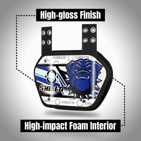 O Shield Danger Dog Football Back Plate, Back Plate for Football, Lower Back Pads for Football Players, Rear Protector