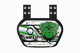 O Shield Danger Dog Football Back Plate- Green