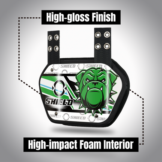O Shield Danger Dog Football Back Plate, Back Plate for Football, Lower Back Pads for Football Players, Rear Protector